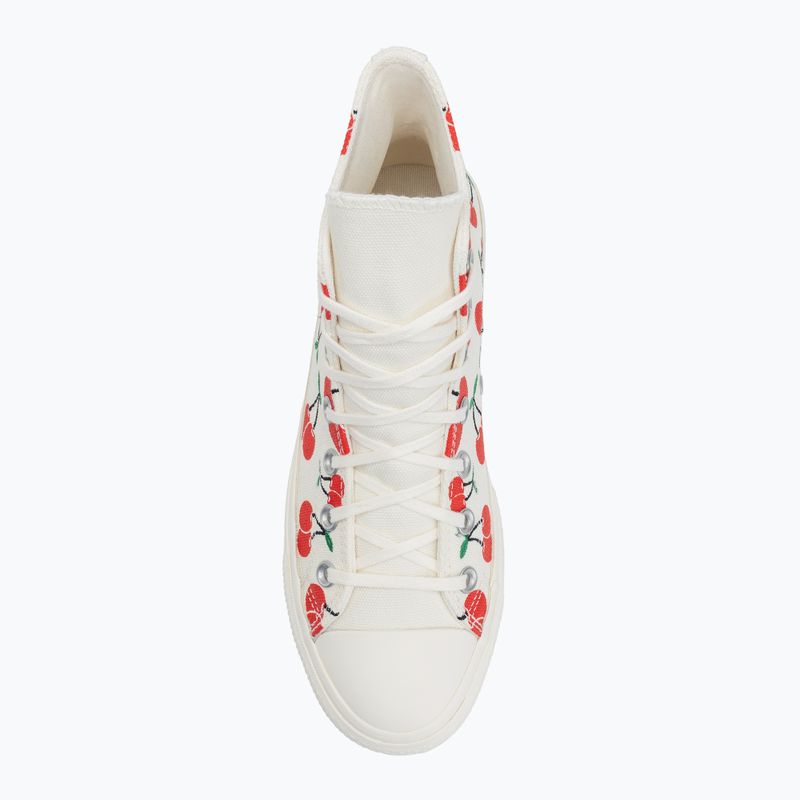 Women's trainers Converse Chuck Taylor All Star Lift Platform Cherries Hi egret/red/green 5