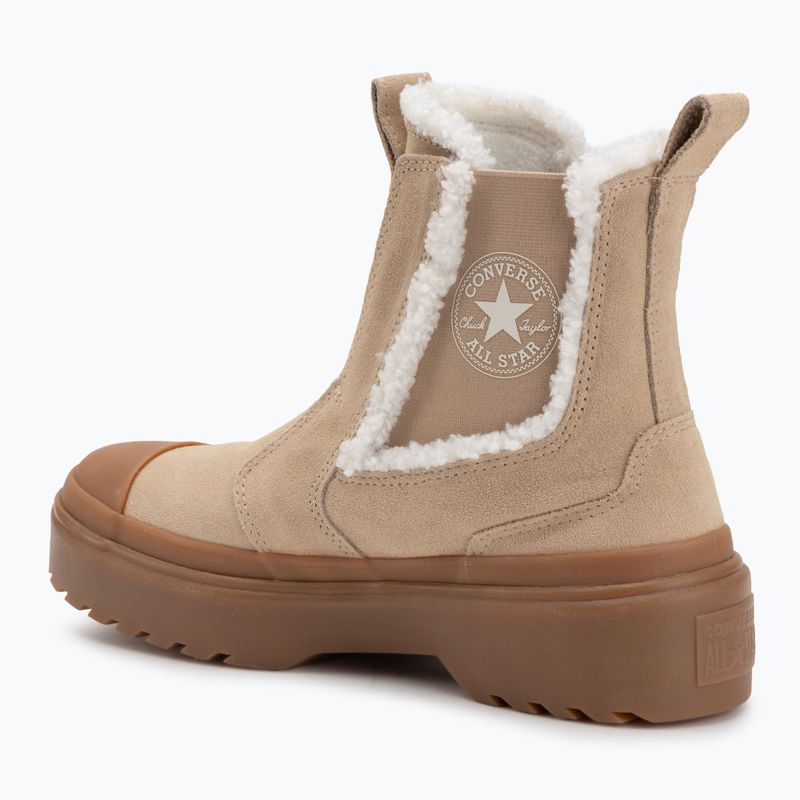 Women's shoes Converse Chuck Taylor All Star Chelsea Lugged Suede warm quarry/egret/gum 3