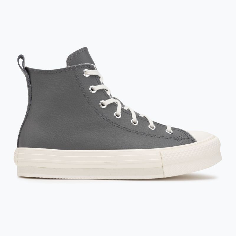 Women's trainers Converse Chuck Taylor All Star EVA Lift Platform Leather sharkskin/warm quarry/egret 2