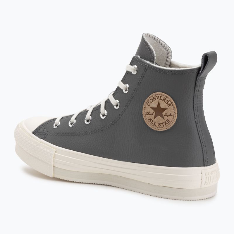 Women's trainers Converse Chuck Taylor All Star EVA Lift Platform Leather sharkskin/warm quarry/egret 3