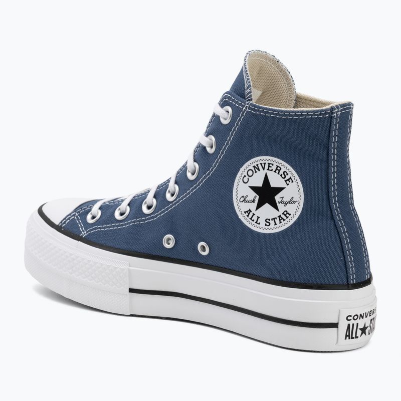 Women's trainers Converse Chuck Taylor All Star Lift Hi slacker blue/whie/black 3