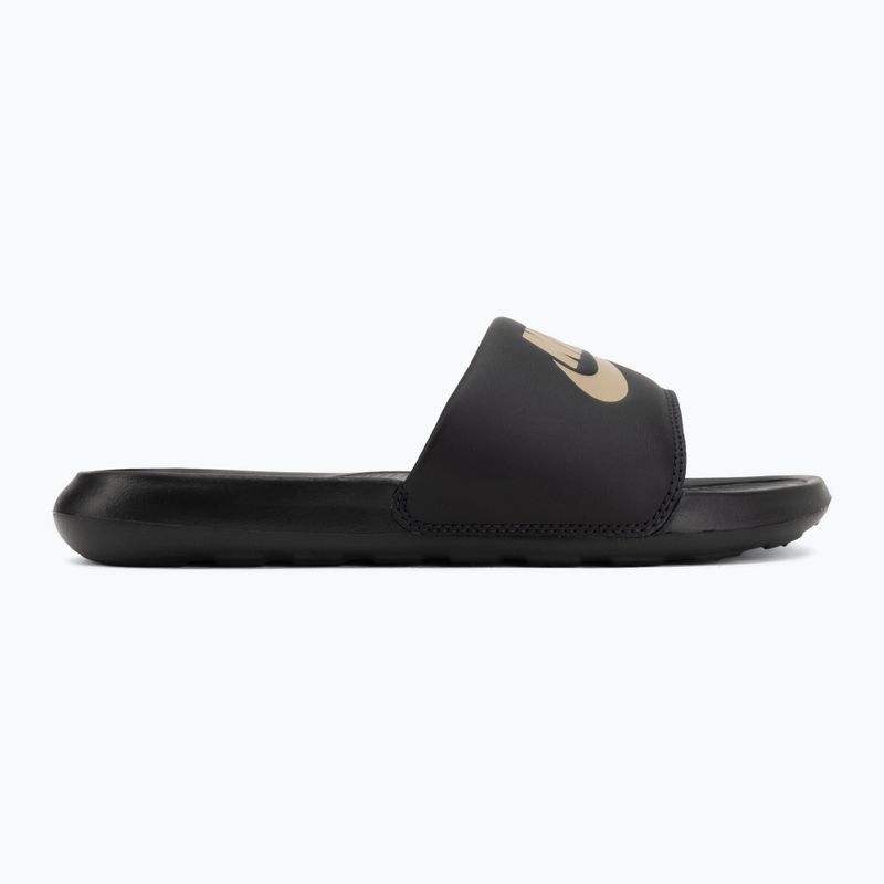 Men's slides Nike Victori One Slide black/metalic gold 2