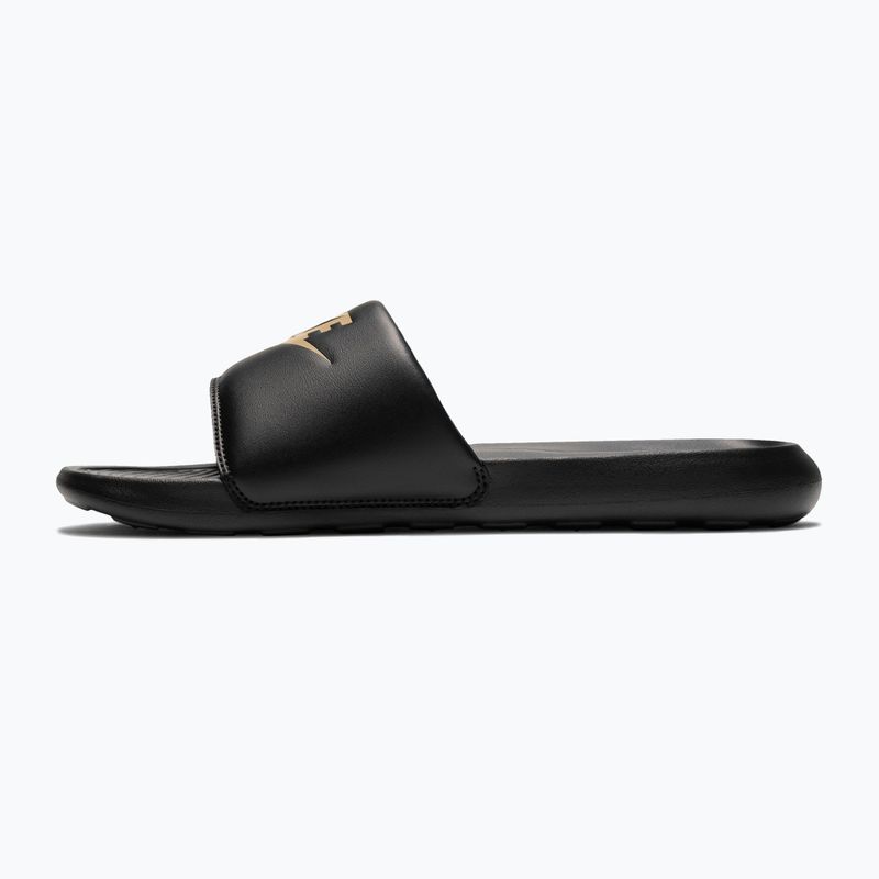 Men's slides Nike Victori One Slide black/metalic gold 2