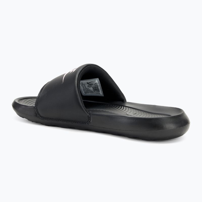 Nike Victori One Slide black/black/violet women's flip-flops 3