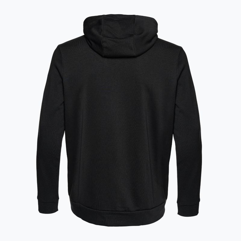 Men's Nike Dri-Fit Hooded Fitness Full Zip Fleece sweatshirt black/white 2