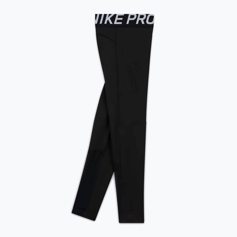 Kids' leggings Nike Pro Dri-FIT black/white 8