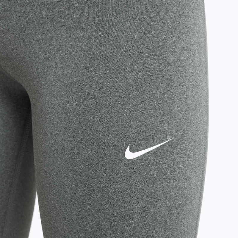 Kids' Nike Pro Dri-FIT leggings carbon heather/white 5