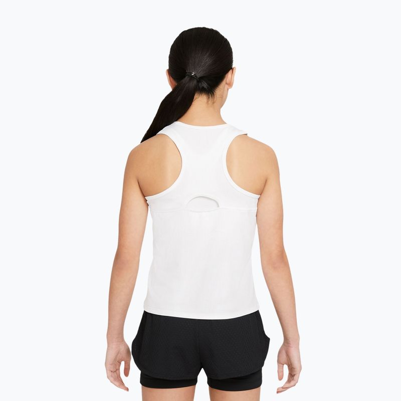 Kids tennis t-shirt Nike Victory white/white/black 2