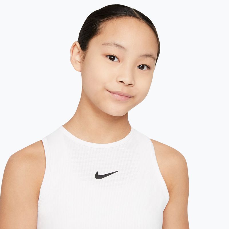 Kids tennis t-shirt Nike Victory white/white/black 4