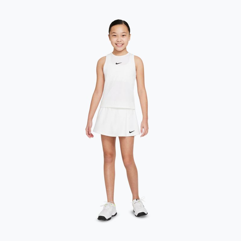 Girls' tennis skirt Nike Court Dri-Fit Victory white/black 2