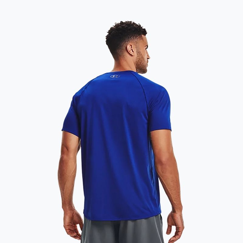 Under Armour men's training t-shirt UA Tech 2.0 SS Tee Novelty blue 1345317 3