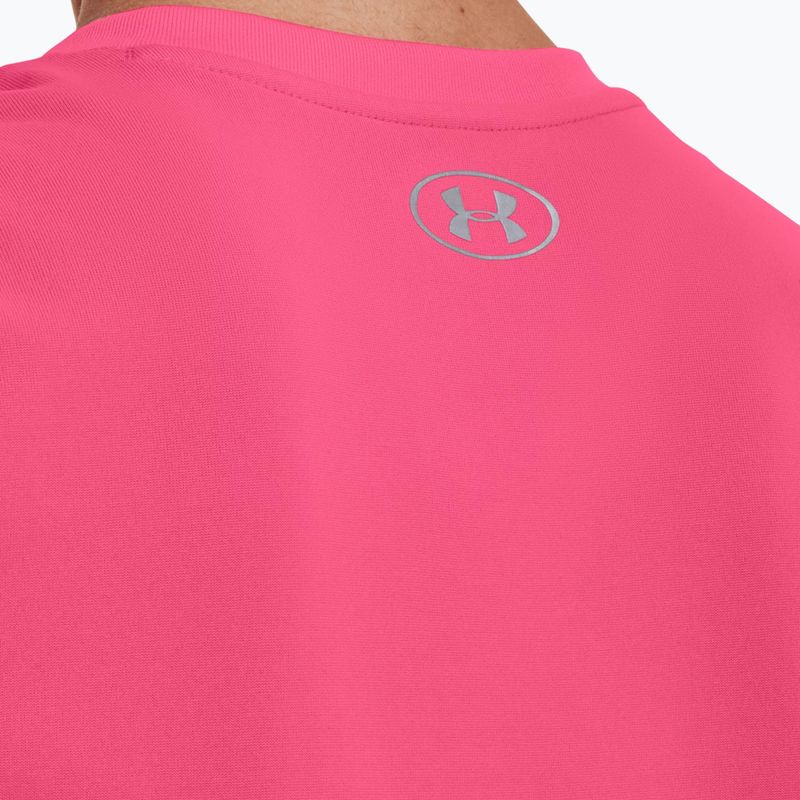 Under Armour Tech SSV women's training t-shirt - Solid 653 pink/silver 1255839 5