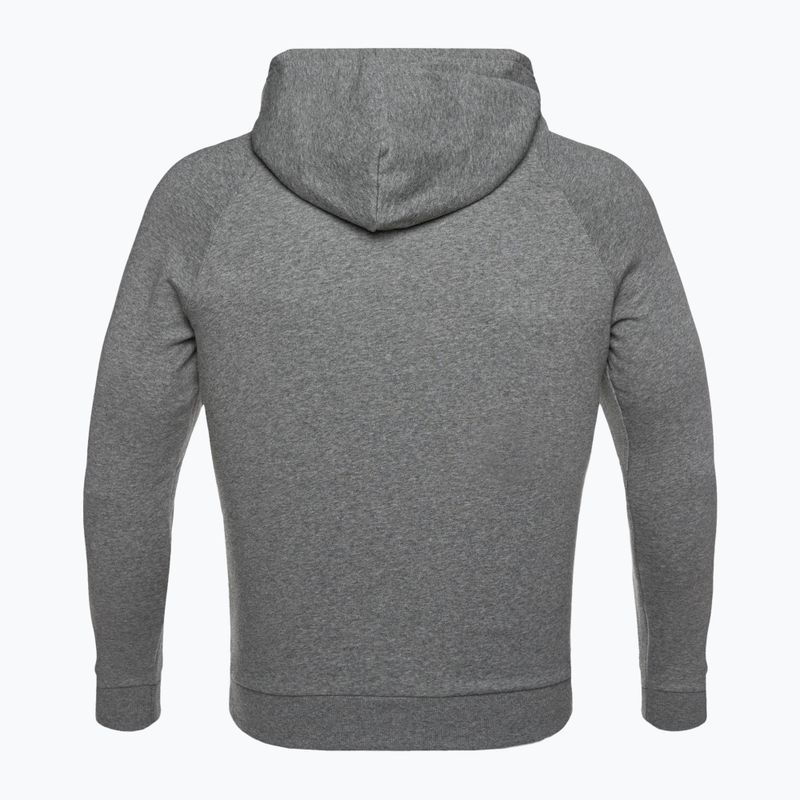 Men's Under Armour Rival Hoodie pitch gray light heather/onyx white 9