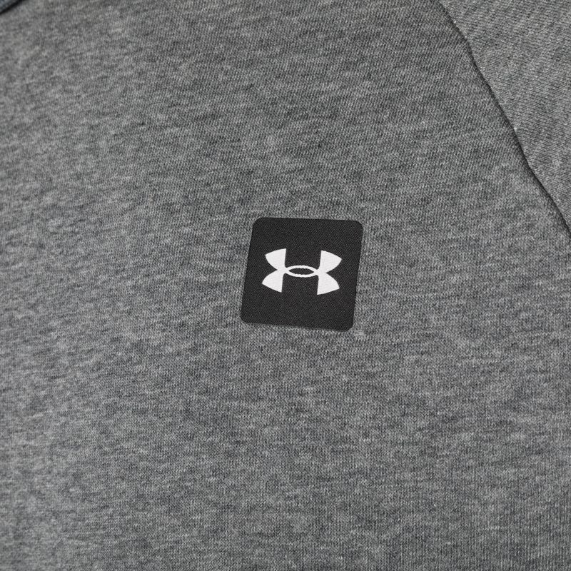 Men's Under Armour Rival Hoodie pitch gray light heather/onyx white 10