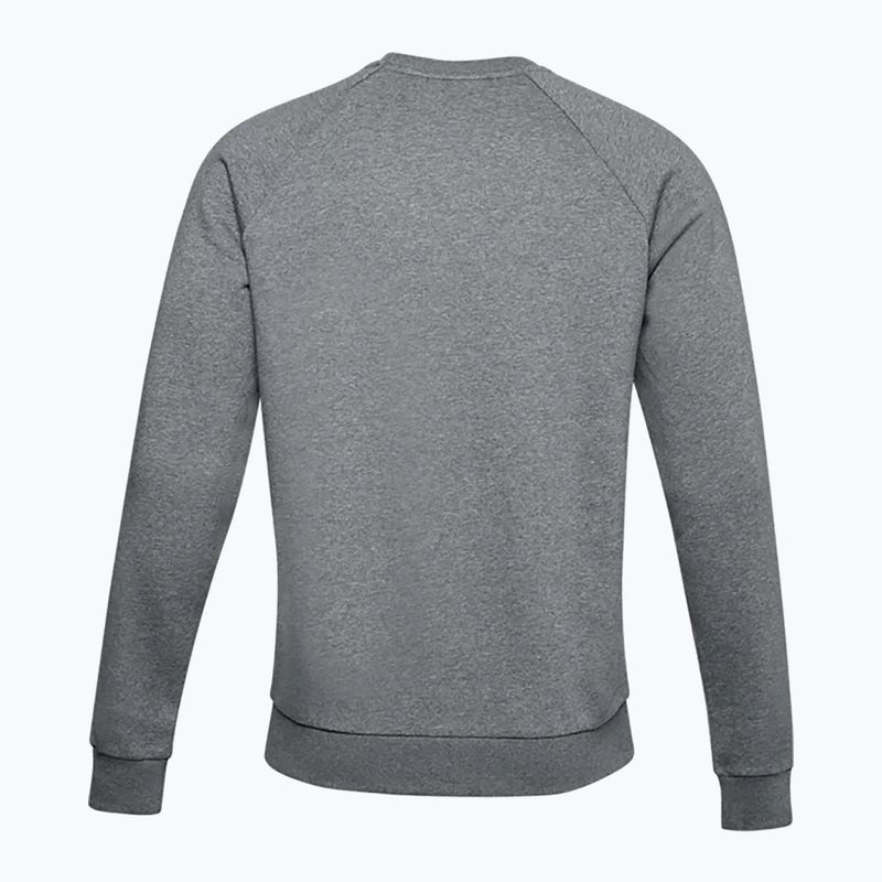 Under Armour men's training sweatshirt Rival Fleece Crew grey 1357096 5