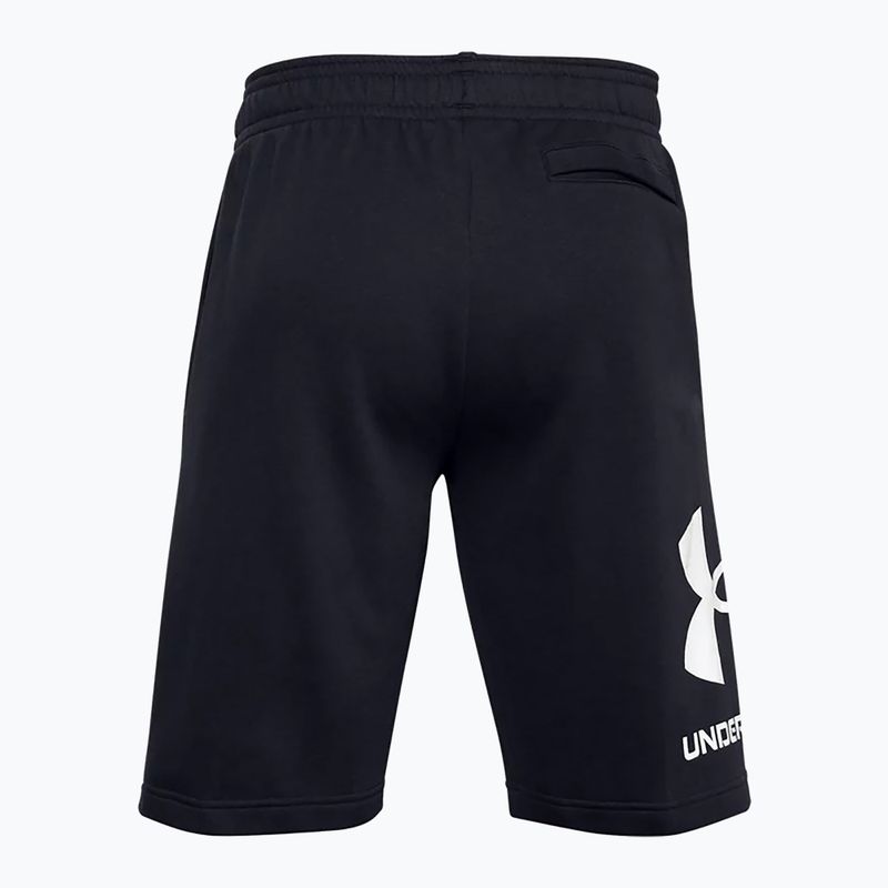 Under Armour Rival Fleece men's training shorts black 1357118 4