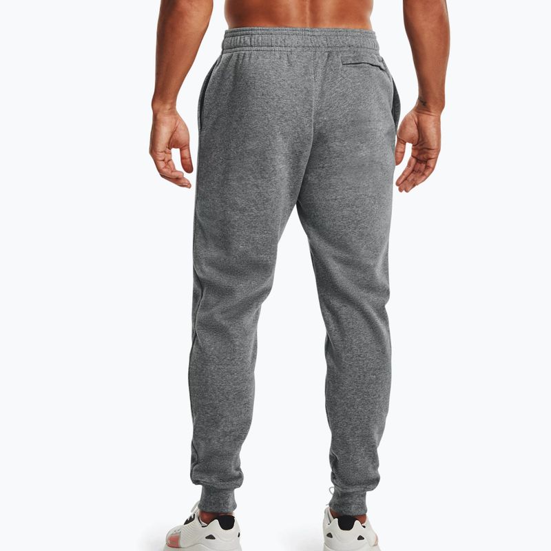 Under Armour men's training trousers Rival Fleece Joggers grey 1357128 3