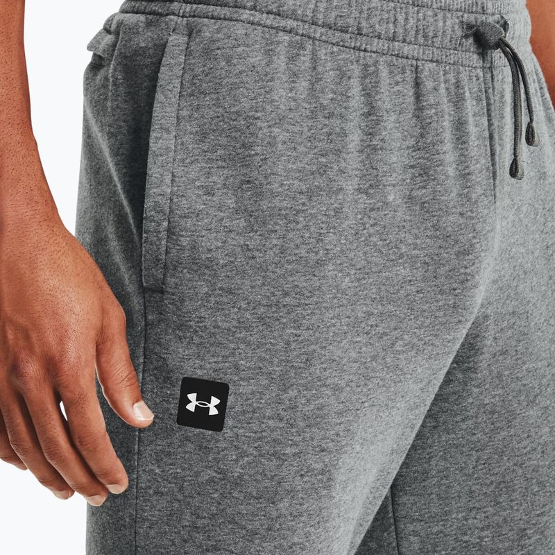 Under Armour men's training trousers Rival Fleece Joggers grey 1357128 4