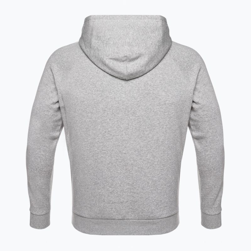 Men's Under Armour Rival Hoodie mod gray light heather/black 9