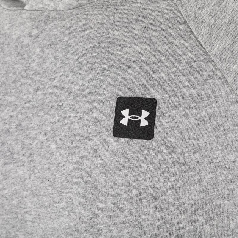 Men's Under Armour Rival Hoodie mod gray light heather/black 10