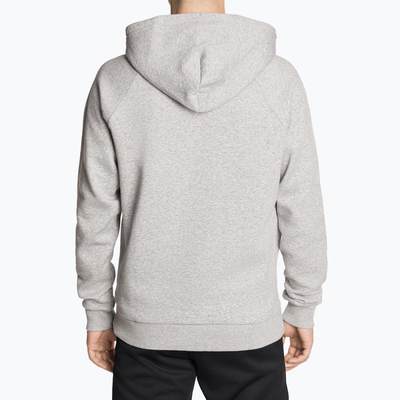 Men's Under Armour Rival Hoodie mod gray light heather/black 3