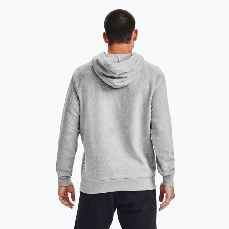 Men's Under Armour Rival Hoodie mod gray light heather/black 6