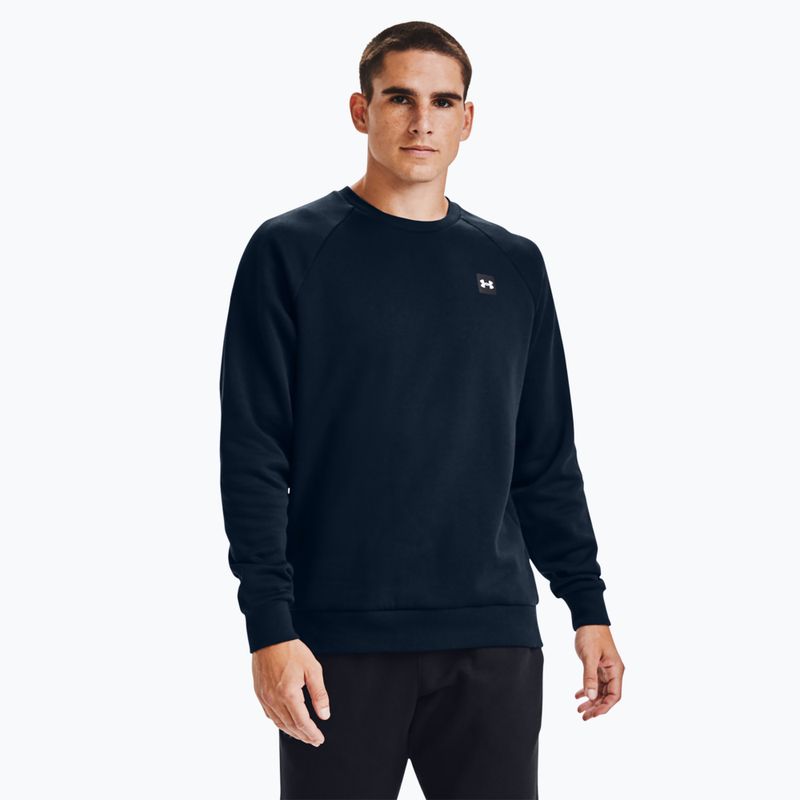 Men's Under Armour Rival Fleece Crew navy blue 2