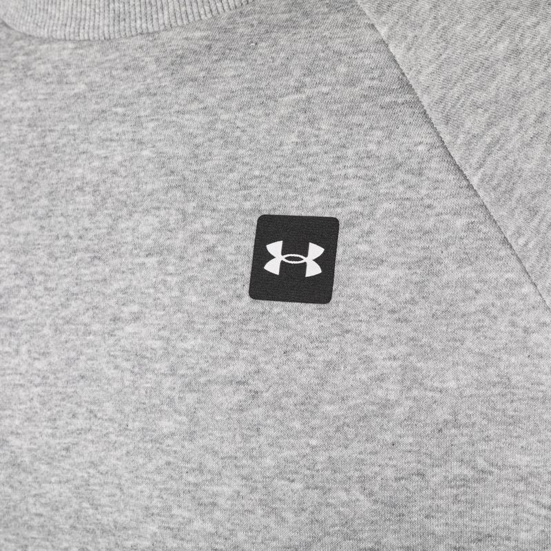 Men's Under Armour Rival Fleece Crew mod gray light heather/black 7