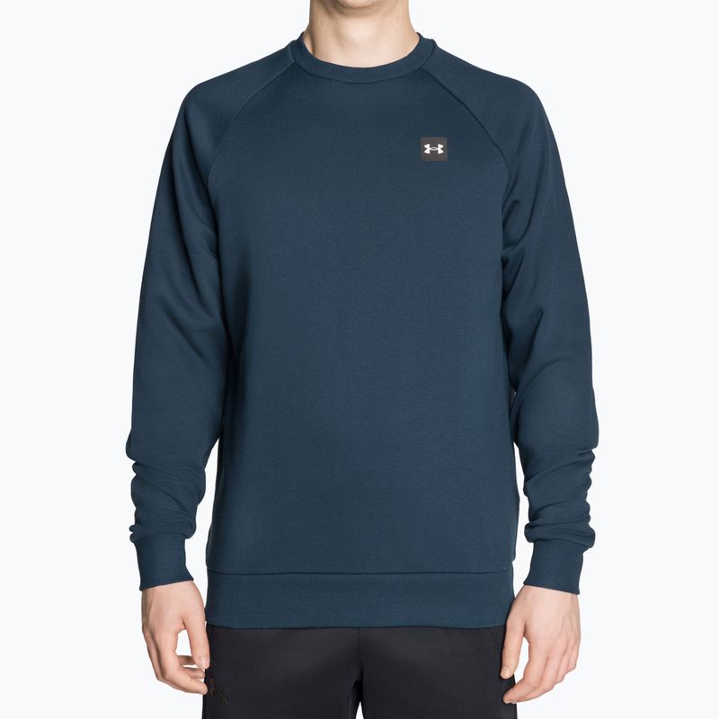 Men's Under Armour Rival Fleece Crew navy blue