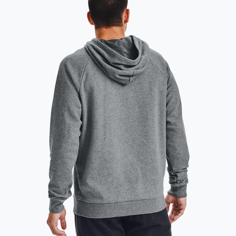 Under Armour men's hoodie Rival Fleece Big Logo HD dark grey 1357093 2