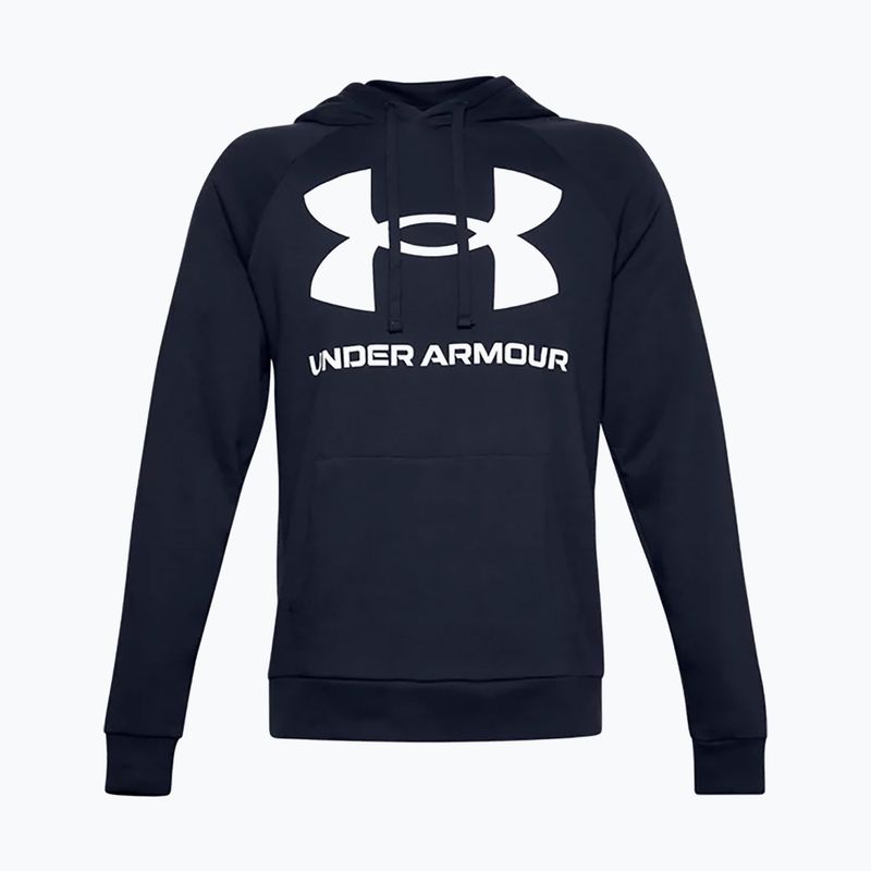 Under Armour men's hoodie Rival Fleece Big Logo Hd navy blue 1357093 5