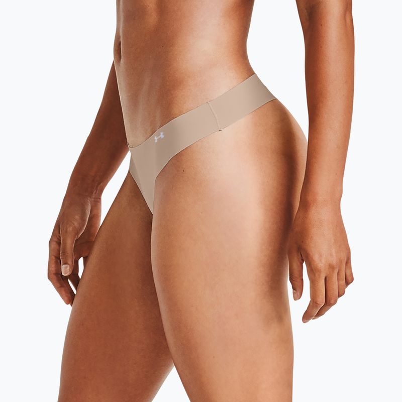 Under Armour Ps Thong women's briefs 3 pcs black/beige/graphite 3