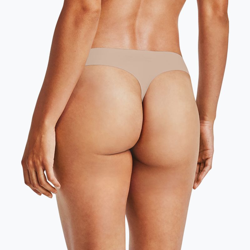 Under Armour Ps Thong women's briefs 3 pcs black/beige/graphite 4