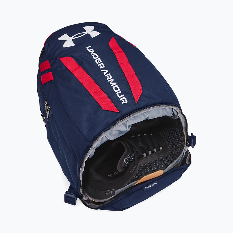 Under Armour Hustle 5.0 29 l academy/red/white urban backpack 5