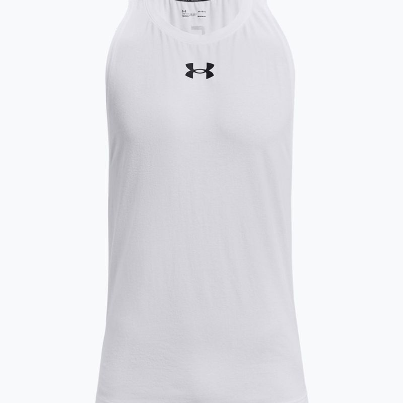 Under Armour Baseline Cotton Tank 100 men's basketball jersey white and black UAR-1361901100-100 5