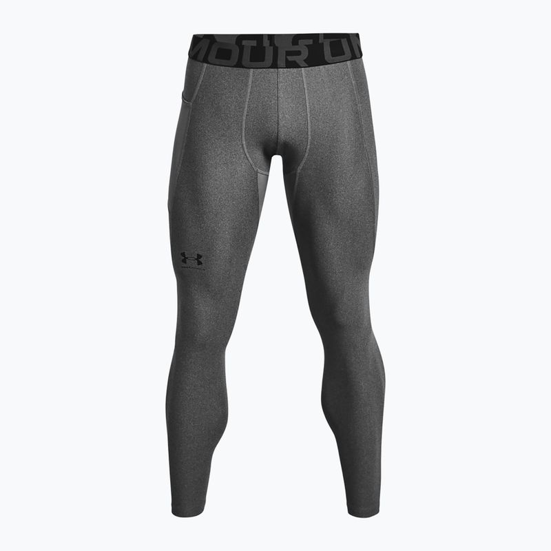 Under Armour HeatGear carbon heather/black men's training leggings 5