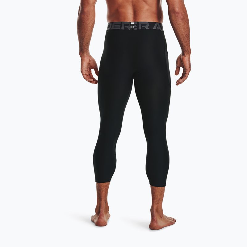 Under Armour men's leggings HG Armour 3/4 black/white 2
