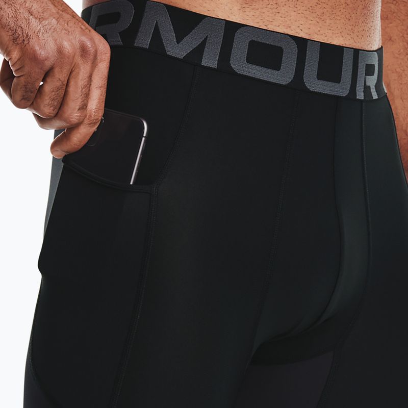 Under Armour men's leggings HG Armour 3/4 black/white 3