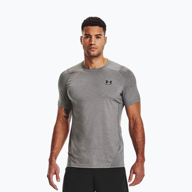 Men's Under Armour HeatGear Armour Fitted grey training t-shirt 1361683