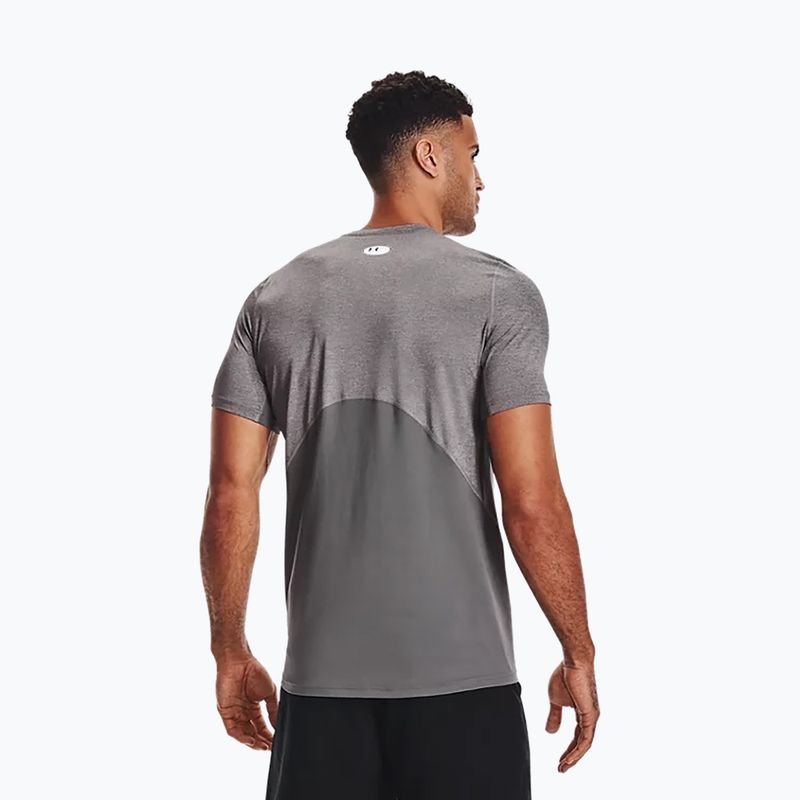 Men's Under Armour HeatGear Armour Fitted grey training t-shirt 1361683 3