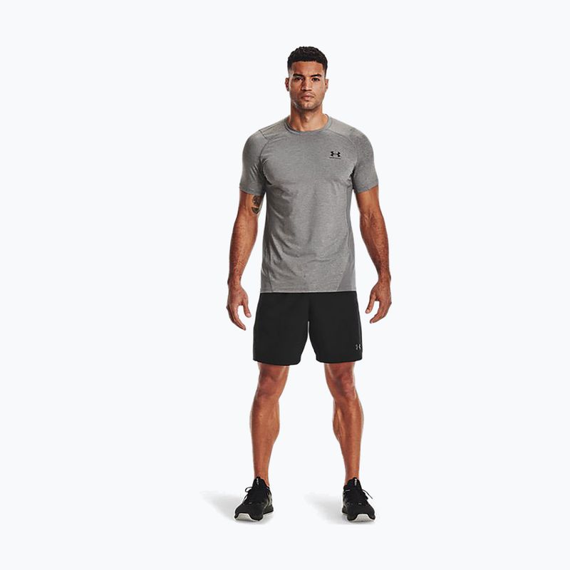 Men's Under Armour HeatGear Armour Fitted grey training t-shirt 1361683 2