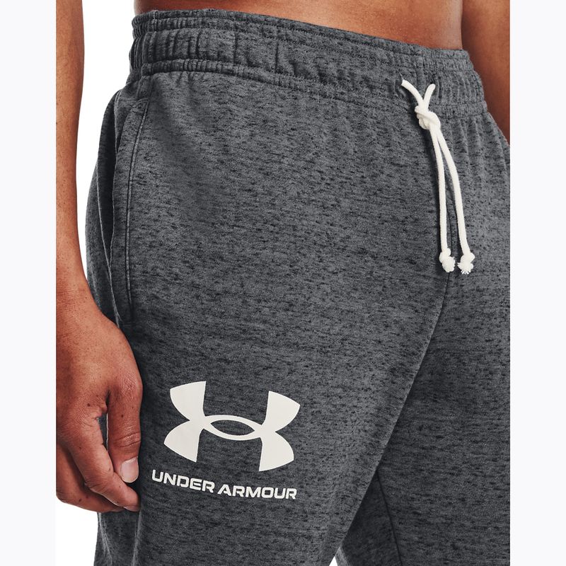 Men's Under Armour Ua Rival Terry Jogger pitch gray light heather/onyx white 4