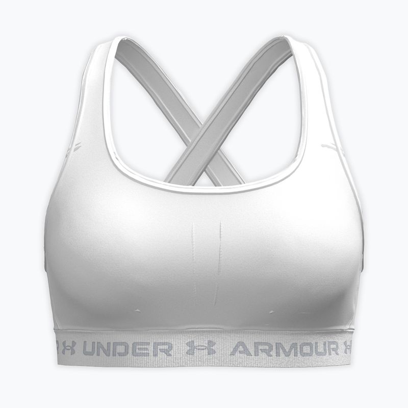 Training bra Under Armour Crossback Mid white/white/halo gray