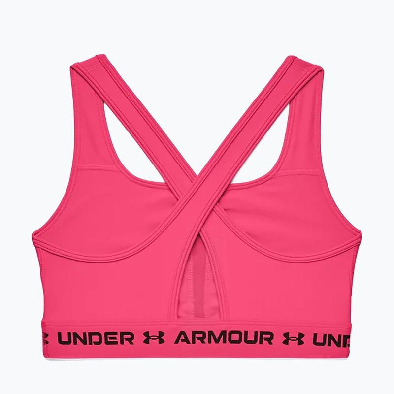 Under Armour Crossback Mid fitness bra pink 1361034 4