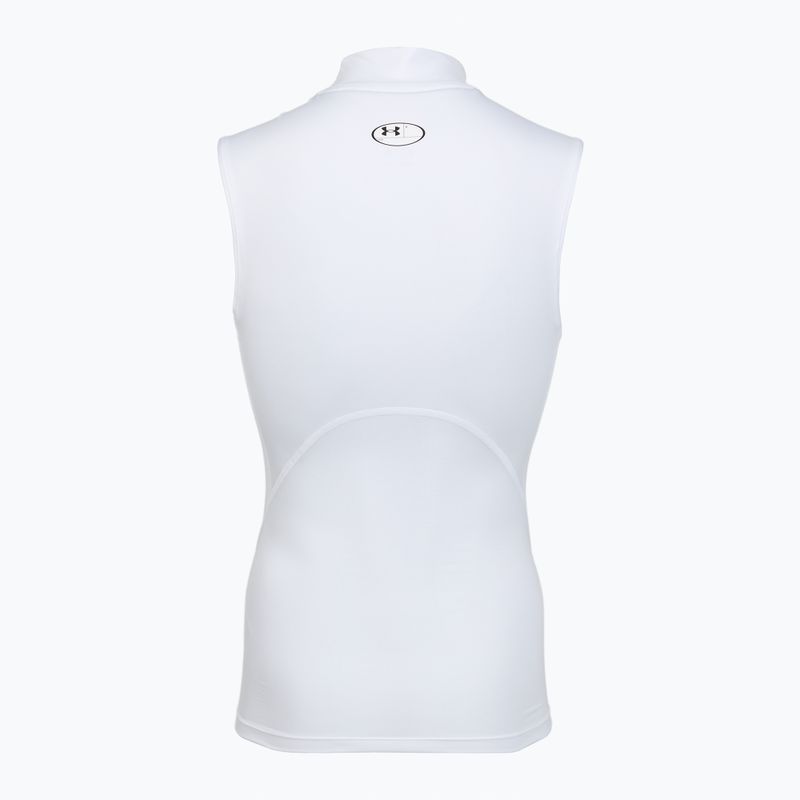 Men's training shirt Under Armour HG Armour Comp Mock SL castlerock/white 2