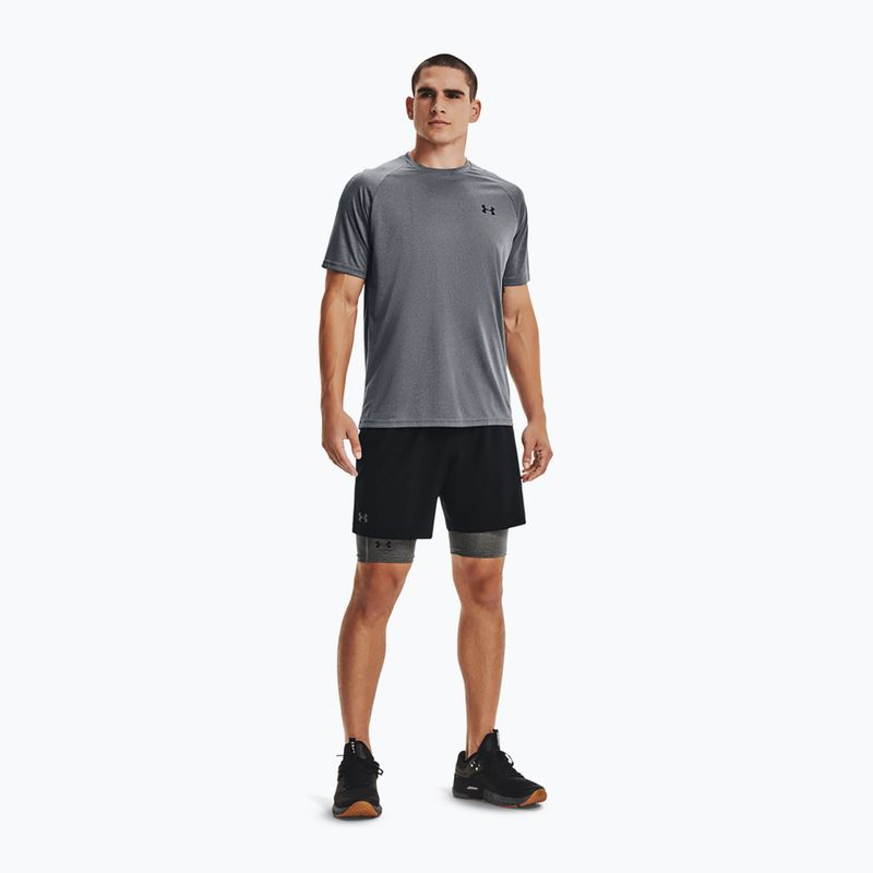 Men's shorts Under Armour HG Armour Long Shorts carbon heather / black 2