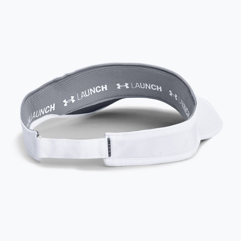 Under Armour men's running visor Isochill Launch Run Visor 100 white UAR-1361563100 7