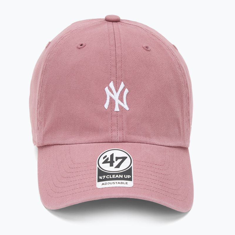 47 Brand MLB New York Yankees Base Runner cap CLEAN UP mauve 2