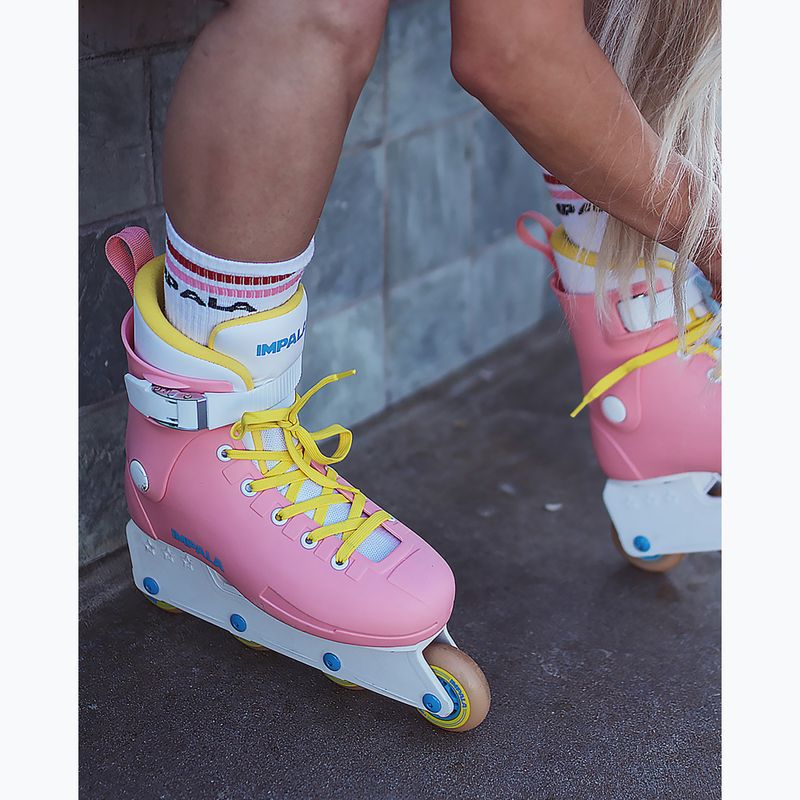 Women's roller skates IMPALA Lightspeed Inline Skate pink yellow 7