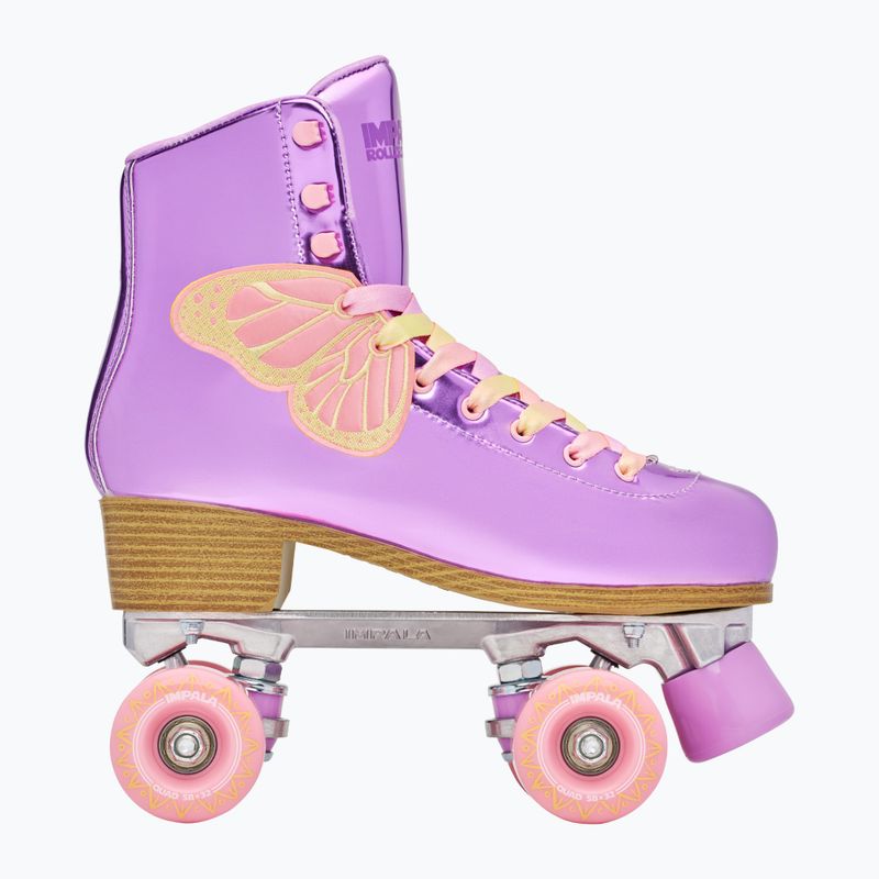Women's roller skates IMPALA Quad Skate lavender flutter 2